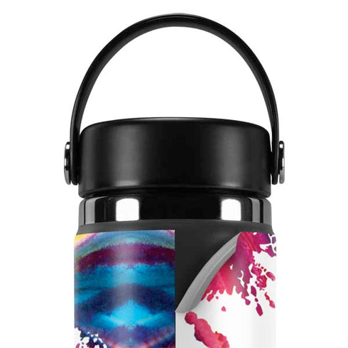 Chromatic Splatter White Hydro Flask 20oz Wide Mouth Skin