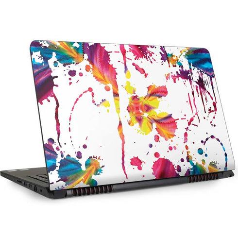 Chromatic Splatter White Dell Inspiron Skin