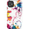 Chromatic Splatter White iPhone 11 Impact Case