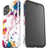 Chromatic Splatter White iPhone 11 Impact Case
