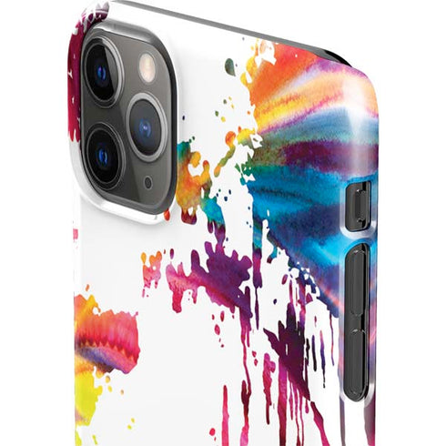 Chromatic Splatter White iPhone 11 Pro Max Lite Case