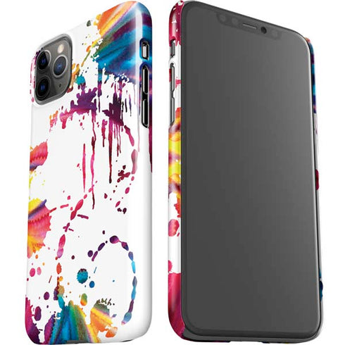 Chromatic Splatter White iPhone 11 Pro Max Lite Case