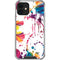 Chromatic Splatter White iPhone 12 Clear Case