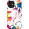 Chromatic Splatter White iPhone 12 Impact Case