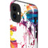 Chromatic Splatter White iPhone 12 Impact Case