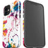 Chromatic Splatter White iPhone 12 Impact Case