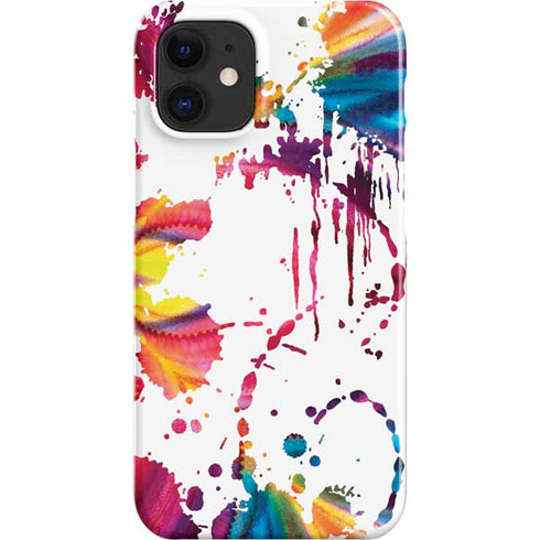 Chromatic Splatter White iPhone 12 Mini Lite Case