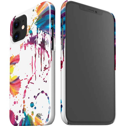 Chromatic Splatter White iPhone 12 Mini Lite Case