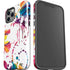 Chromatic Splatter White iPhone 12 Pro Impact Case