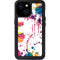 Chromatic Splatter White iPhone 13 Mini Waterproof Case