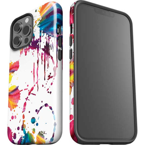 Chromatic Splatter White iPhone 13 Pro Max Impact Case