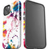 Chromatic Splatter White iPhone 15 Impact Case