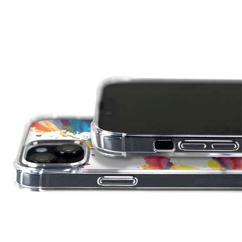 Chromatic Splatter White iPhone 15 Plus MagSafe Case