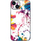 Chromatic Splatter White iPhone 14 Plus Skin