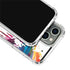 Chromatic Splatter White iPhone 14 Pro Clear Case