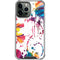 Chromatic Splatter White iPhone 15 Pro Max Clear Case