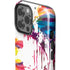 Chromatic Splatter White iPhone 15 Pro Max Impact Case