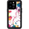 Chromatic Splatter White iPhone 14 Pro Waterproof Case