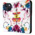 Chromatic Splatter White iPhone 15 Folio Case