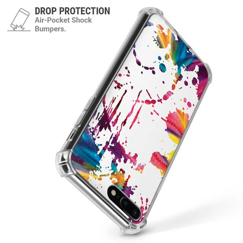 Chromatic Splatter White iPhone 7/8 Plus Clear Case