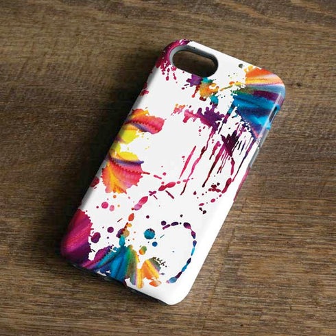 Chromatic Splatter White iPhone 7 Pro Case