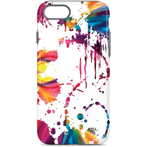 Chromatic Splatter White iPhone 8 Pro Case