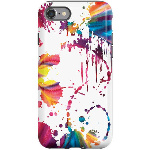 Chromatic Splatter White iPhone SE (2nd & 3rd Gen) Pro Case