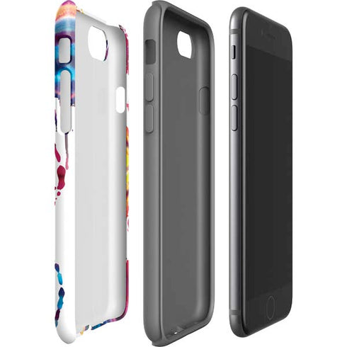 Chromatic Splatter White iPhone SE (2nd & 3rd Gen) Pro Case