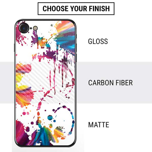 Chromatic Splatter White iPhone SE (2nd & 3rd Gen) Skin