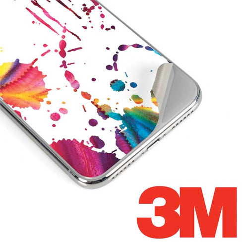 Chromatic Splatter White iPhone XS Max Skin