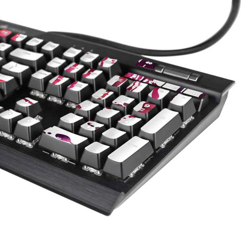 Chromatic Splatter White K95 RGB PLATINUM Mechanical Gaming Keyboard Skin