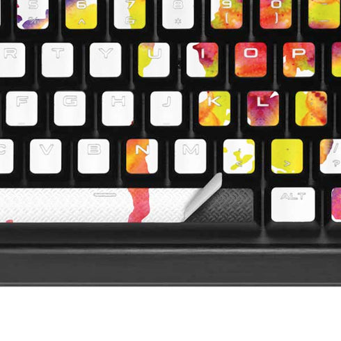 Chromatic Splatter White K95 RGB PLATINUM Mechanical Gaming Keyboard Skin