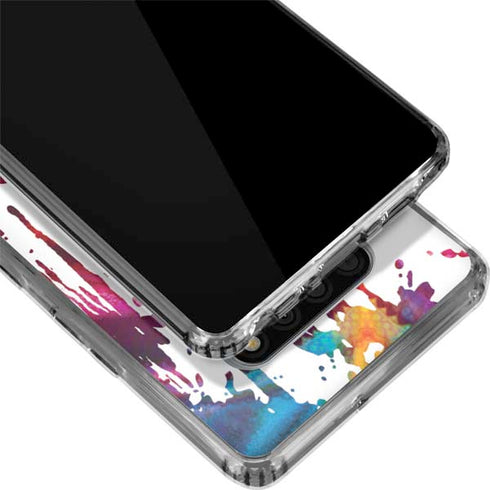 Chromatic Splatter White LG Stylo 6 Clear Case