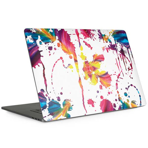 Chromatic Splatter White Apple MacBook Pro 15-inch Skin