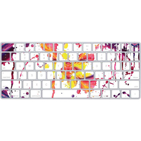 Chromatic Splatter White Magic Keyboard Skin