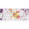 Chromatic Splatter White Magic Keyboard Skin