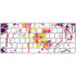 Chromatic Splatter White Magic Keyboard Skin