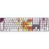 Chromatic Splatter White Magic Keyboard with Numeric Keypad Skin