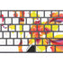 Chromatic Splatter White Magic Keyboard with Numeric Keypad Skin