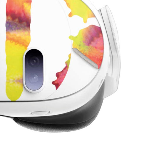 Chromatic Splatter White Meta Quest 3 Skin