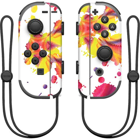 Chromatic Splatter White Nintendo Joy-Con (L/R) Controller Skin