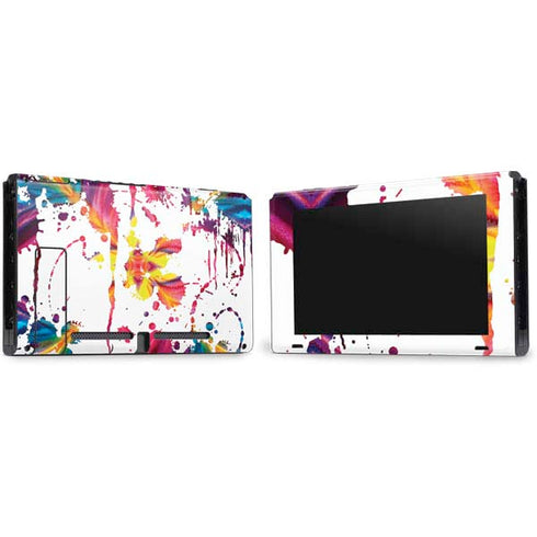 Chromatic Splatter White Nintendo Switch Bundle Skin