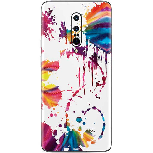Chromatic Splatter White OnePlus 7 Pro Skin