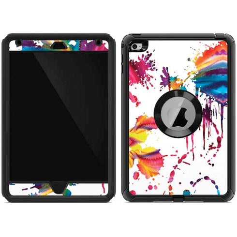 Chromatic Splatter White Otterbox Defender iPad Skin