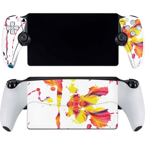Chromatic Splatter White PlayStation Portal Remote Player Skin