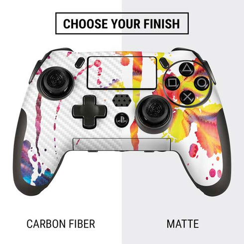 Chromatic Splatter White PlayStation Scuf Vantage 2 Controller Skin