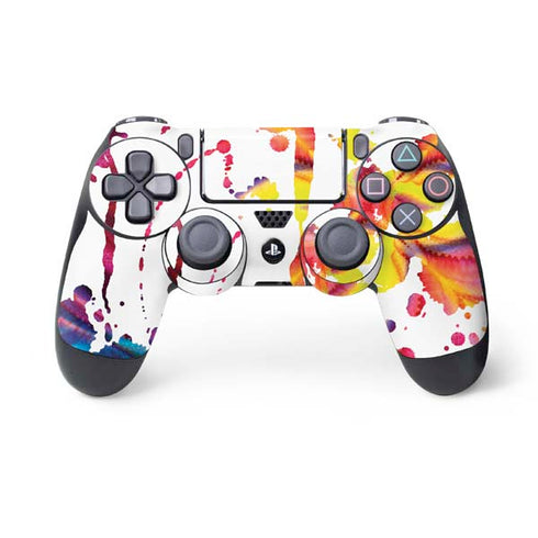 Chromatic Splatter White PS4 Controller Skin