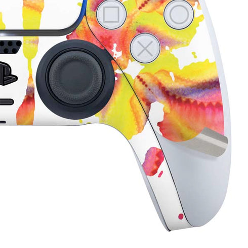 Chromatic Splatter White PS5 Controller Skin