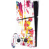 Chromatic Splatter White PS5 Slim Digital Edition Console Skin