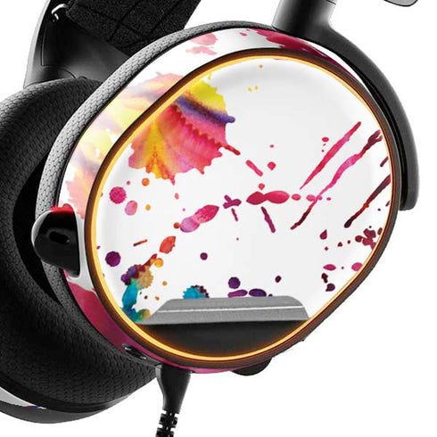 Chromatic Splatter White SteelSeries Arctis 3 Skin